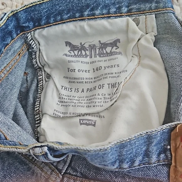 4X💠HP💠541 Levi's Original Paint Spot Jeans 31x30 - Picture 9 of 12